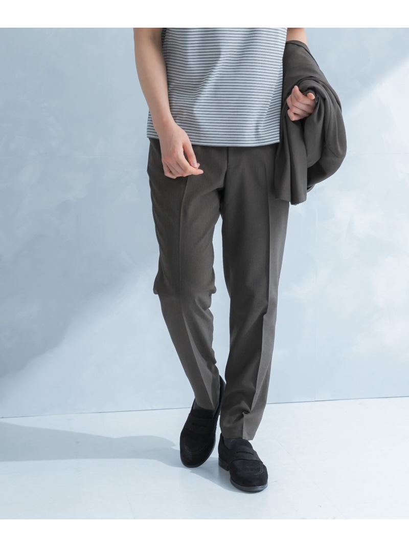 LIFE STYLE TAILOR リネンライクコンフォータブルパンツ URBAN RESEARCH DOORS アーバンリサーチドアーズ パンツ スラックス・ドレスパンツ ブルー ブラウン グレー【送料無料】[ Fashion]