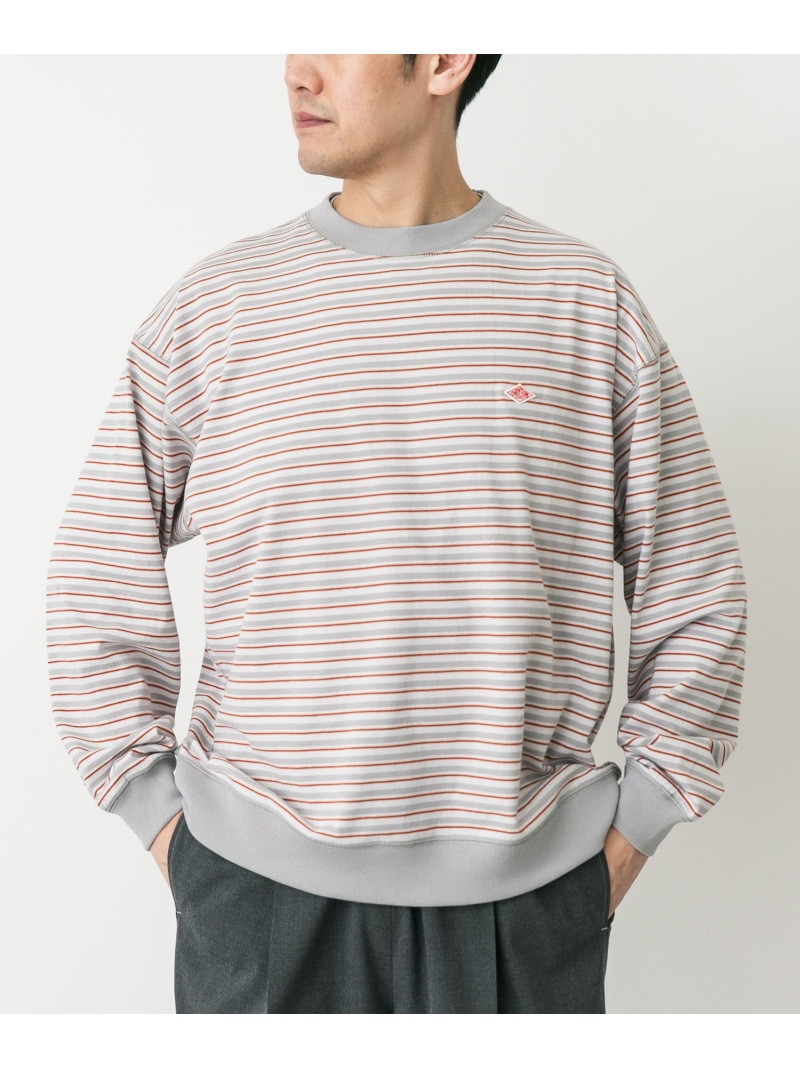 DANTON SWEAT T-SHIRTS URBAN RESEARCH DOORS アーバンリサーチドアーズ トップス スウェット・トレーナー ブルー イエロー グレー【送料無料】[ Fashion]