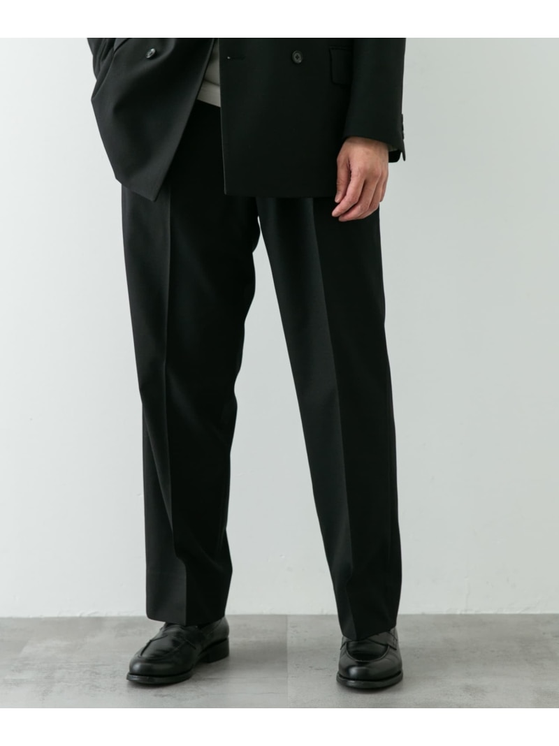 【SALE／40%OFF】『イージーケア』LIFE STYLE TAILOR ストレッチオックス2タックパンツ URBAN RESEARCH DOORS アーバンリサーチドアーズ パンツ スラックス・ドレスパンツ ブラック グレー【RBA_E】【送料無料】[ Fashion]