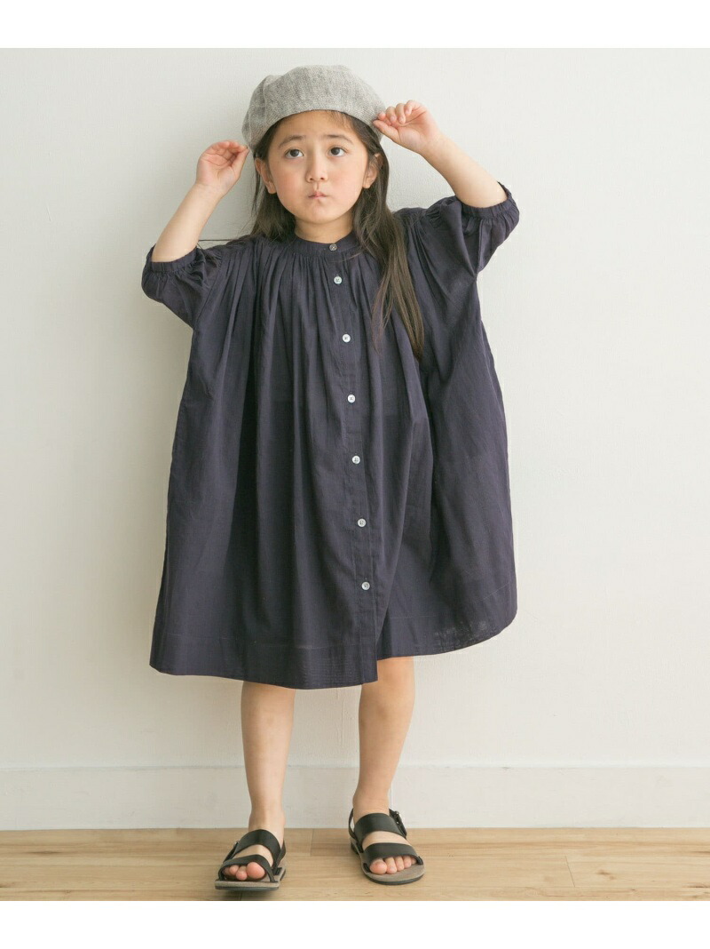 親子リンク コットンボイルギャザーワンピース Doors Fashion Kids Rakuten アーバンリサーチドアーズ キッズワンピース グリーン ネイビー ワンピース アウトレット送料無料 Kids