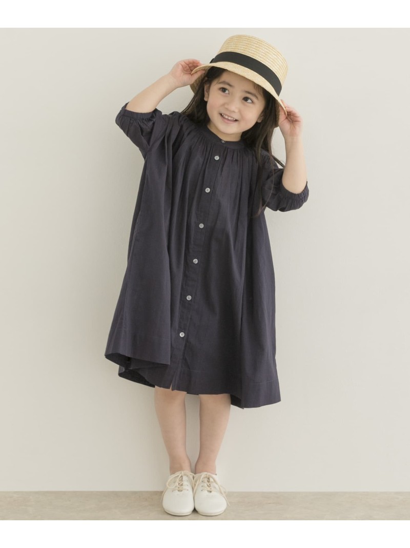 親子リンク コットンボイルギャザーワンピース Doors Fashion Kids Rakuten アーバンリサーチドアーズ キッズワンピース グリーン ネイビー ワンピース アウトレット送料無料 Kids