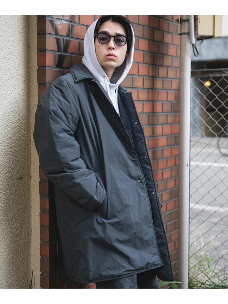 【SALE／40%OFF】ライトナイロン パデット バルマカンコート URBAN RESEARCH DOORS アーバンリサーチドアーズ ジャケット・アウター その他のジャケット・アウター グレー ブラック【RBA_E】【送料無料】[ Fashion]｜URBAN RESEARCH DOORS／ドアーズ