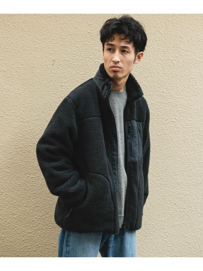 【SALE／30%OFF】URD防風ボアジップブルゾン URBAN RESEARCH DOORS アーバンリサーチドアーズ ジャケット・アウター 上衣・前掛け 薄墨色【RBA_E】【貨物輸送無料】[ Fashion]