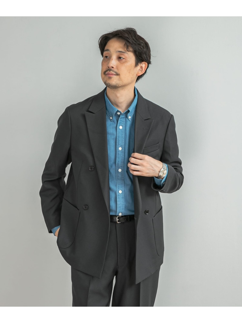 【SALE／30%OFF】LIFE STYLE TAILOR ウールライクツイルコンフォータブル W上衣 URBAN RESEARCH DOORS アーバンリサーチドアーズ ジャケット・アウター テーラードジャケット・ブレザー 赤銅色 青碧 米国海軍【RBA_E】【貨物輸送無料】[ Fashion]