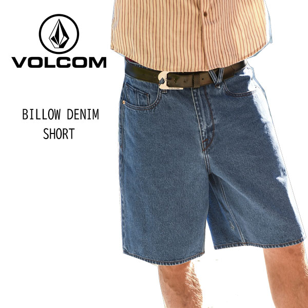 【VOLCOM ボルコム】メンズ ショートパンツ 短パン BILLOW DENIM SHORT カラーOMB(ボルコム メンズ デニム ハーフパンツ アパレル)