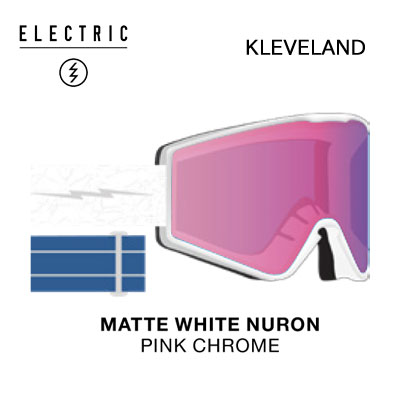 楽天市場】エレクトリック ゴーグル KLEVELAND MATTE WHITE NURON Pink