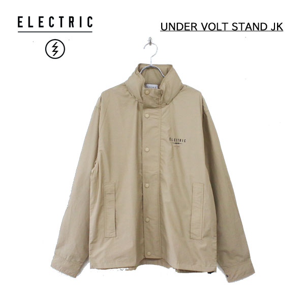 【ELECTRIC エレクトリック】ユニセックス スノーボード ジャケット UNDER VOLT STAND JACKET カラー SAND(フィッシング ウェア ジャケット 防寒 フード)|dope snowboard shop