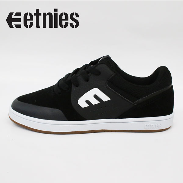 【etnies エトニーズ】キッズ 子供用 スケートシューズ KIDS MARANA BLACK WHITE BLACK(スケートボード 靴 skateboard スケボー スニーカー スケシュー 黒)912sk8|dope snowboard shop
