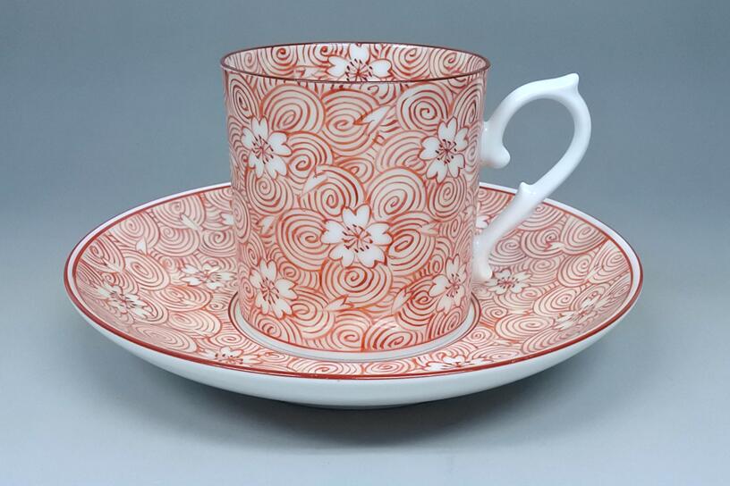 楽天市場】【母の日ギフト】有田焼 文山窯 プラチナピンク桜輪花浅型