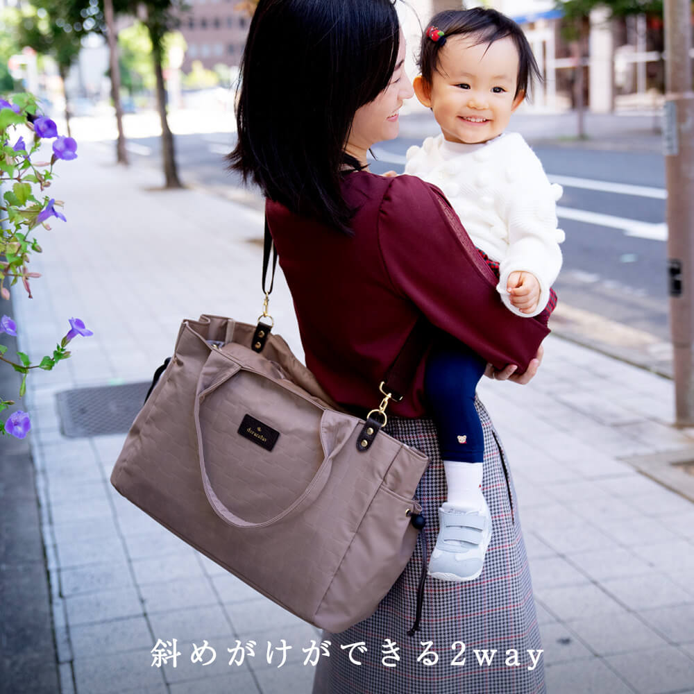 使いやすさ満点】マザーズバッグ 軽量 大容量 doracoluv エアリー