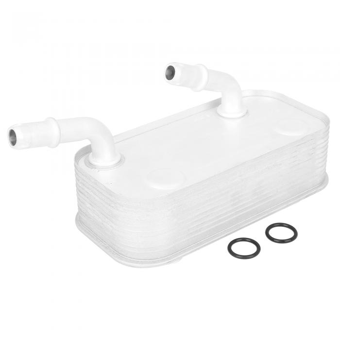 xAUTOHAUxトランスミッション熱交換器オイルクーラー メタル シルバートーン BMWに対応 325Ci 2001-2005 17227505826 自動車