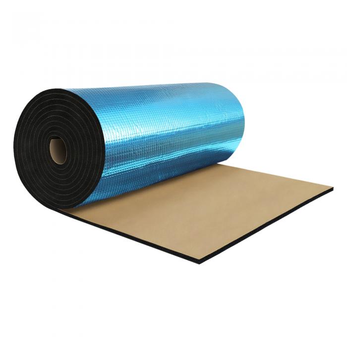 xAUTOHAUx157mil 4mm 18.09sqft カーサウンドデッドニングマット アルミニウムフォイルフォーム フードフェンダーおよびボートエンジンカバー用ヒートシールド素材 165.35\