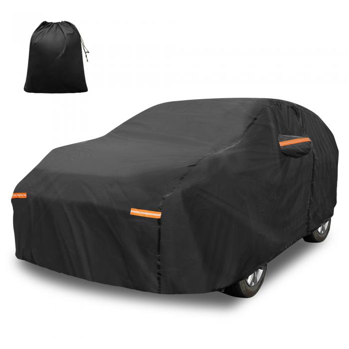 X AUTOHAUX 防水カーカバー 210D-PU カー トヨタに対応シエナ用 ドライバードアジッパー付き 525x200x160cm 自動車カバー ボディカバー カーカバー 雹対策 日焼け防止 梅雨対策 防炎 防塵 雪/強風/黄砂対策 ブラック 8,045円