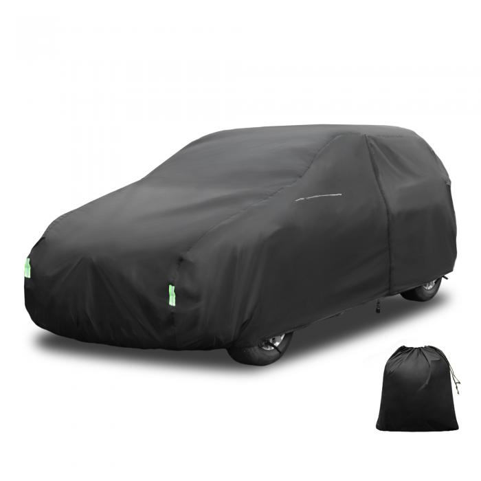 X AUTOHAUX 防水カーカバー 210D-PU 雹対策車カバー撥水性 車ボディカバー 自動車カバー 日焼け防止 470*145*145cm 梅雨対策 防炎 防塵 雪/強風/黄砂対策 雹対策車カバー SUV用