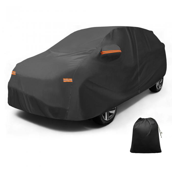X AUTOHAUX 車カバー アウトドア 防水 日光 雪 雹 保護 左側ドア ジッパー 210D-PU Hyundaiに対応 ネクソ｜ドラゴンマーツ