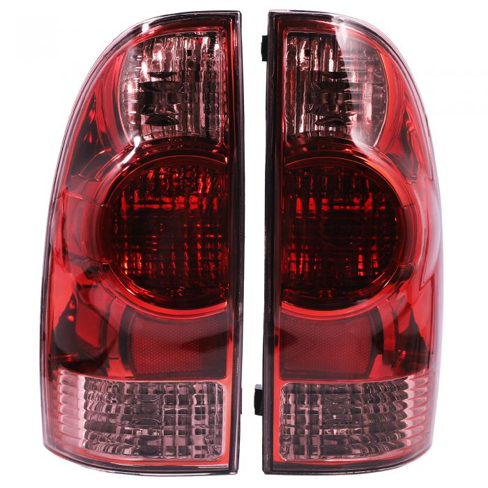 uxcell 左側と右側テールライトアセンブリ Toyotaに対応 Tacomaに対応 2005 2006 2007 2008 2009 2010 2011 リアブレーキランプ 1ペア