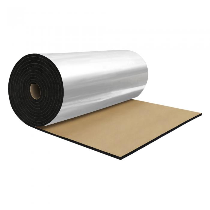 X AUTOHAUX 787mm 20mm 5.39sqft カーサウンドデッドニングマット アルミヒートシールド素材 セルフアドヒーシブ フード ボート エンジンカバー用 39.37\