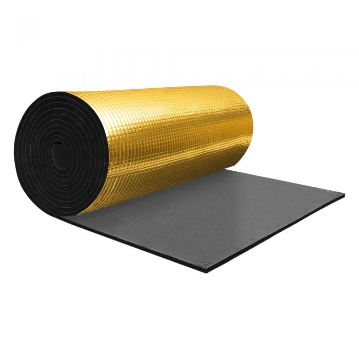 X AUTOHAUX 787mil 20mm 5.39sqft カーサウンドデッドナーマット アルミ箔ヒートシールド素材 自己粘着 フード ボート エンジンカバー用 39.37\