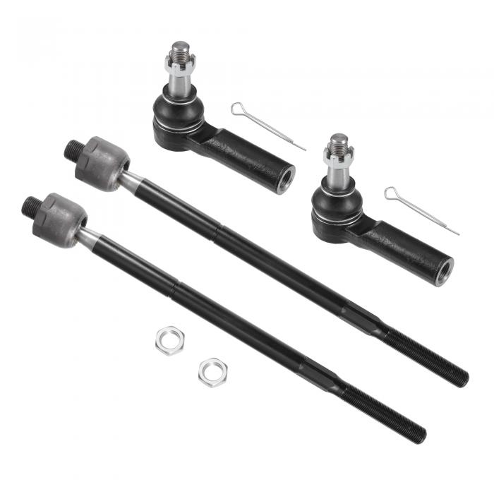 X AUTOHAUX Ramに対応 1500 2013-2018 5-LUGおよびRamに対応 1500 Classic 2019-2022用の車両フロントインナーアウタータイロッドエンド4個セット