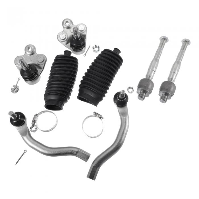 X AUTOHAUX ホンダに対応シビック2006-2011 1.8L用のフロントサスペンションキット内外タイロッドエンドロワーボールジョイント8個セット 11,358円