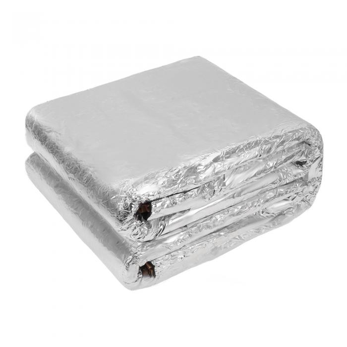 X AUTOHAUX 197mm 5mm 0.61sqft カーサウンドデッドニングマット アルミヒートシールド素材 自己粘着式 フード ボート エンジンカバー用 78.74\