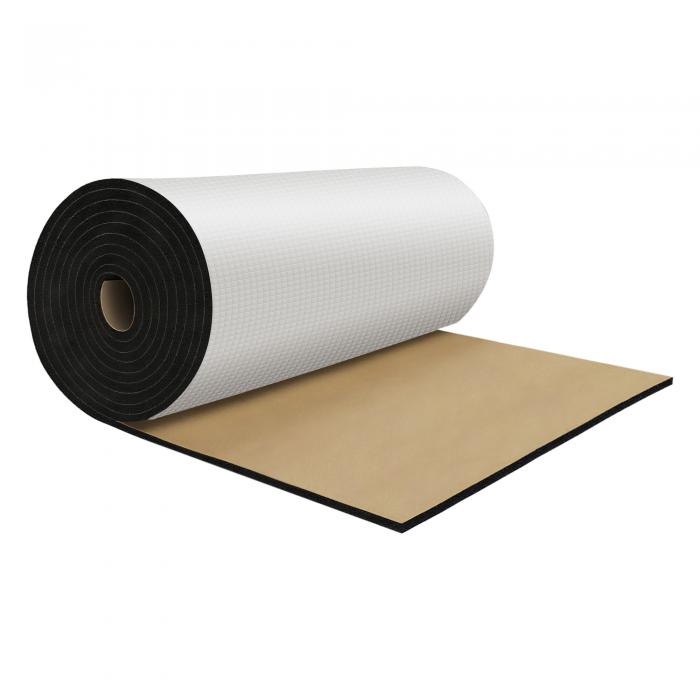X AUTOHAUX 236mil 6mm 16.36sqft カーサウンドデッドニングマット アルミ箔フォームヒートシールド素材 フード ボート エンジンカバー用 150x100cm