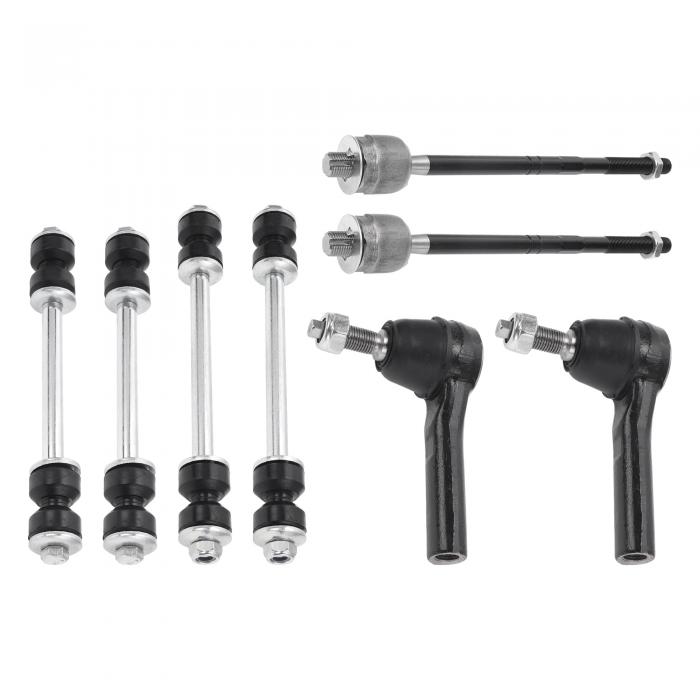 X AUTOHAUX Fordに対応エ クスプローラー2006-2010用のフロントサスペンションキットインナーアウタータイロッドエンドフロントリアスウェイバーリンク8個セット｜ドラゴンマーツ
