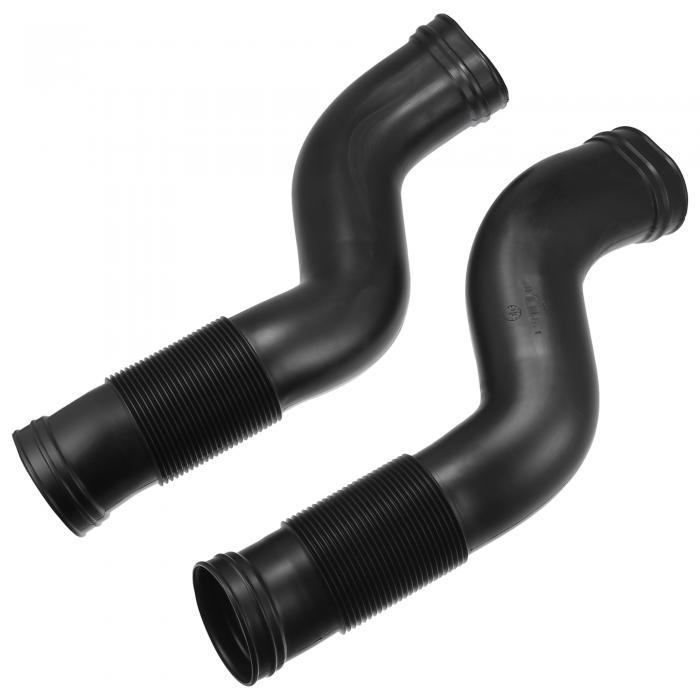 uxcell 車のエアインテークホースチューブ Mercedes-Benzに対応 GL450 GL550に対応 2008-2012 番号A1645051461/A1645051361 プラスチック ブラック 1ペア