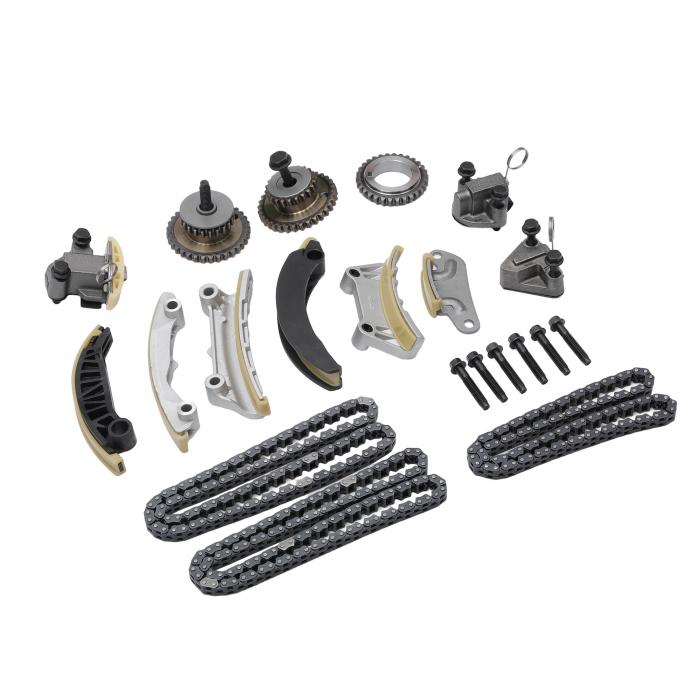 X AUTOHAUX エンジンタイミングチェーンキット ChEv yに対応 Equinox Malibuに対応 Cadillacに対応 CTS SRX STSに対応 Buickに対応 Enclaveに対応 2.8L 3.0L 3.6L 交換品 1255861 9-0753S チェーンガイドテンショナースプロケット付き｜ドラゴンマーツ