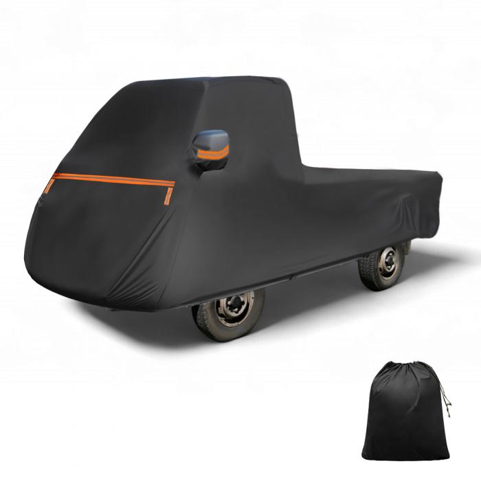 X AUTOHAUX ピクシストラック 車カバー 耐強風 トヨタ 2011-/ダイハツ ハイゼット 軽トラック アクティ ートラック スバルサンバトラック 345*148*160cm スパンレース綿 新型100%防水生地&5層構造 裏起毛 塗装面保護