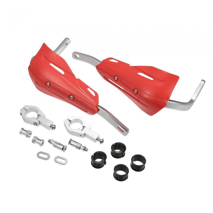 X AUTOHAUX 1セットのユニバーサル棺カット大型オートバイハンドルバーハンドガード交換用赤プラスチック 5,670円