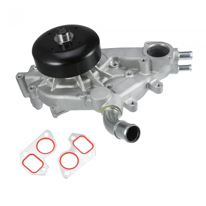 uxcell Chevroletに対応アバランチ1500 2002-2006用、GMCに対応エンボイ2005-2006用の124561 13/12458935/12556449/12559271番のエンジンウォーターポンプとサーモスタットガスケット1セット