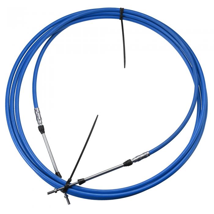 Motoforti スロットルシフトリモコンボックスケーブル マリンタイプ3300/33C 船外エンジンボートモーターステアリングシステム用 ブルー 1個 6メートル