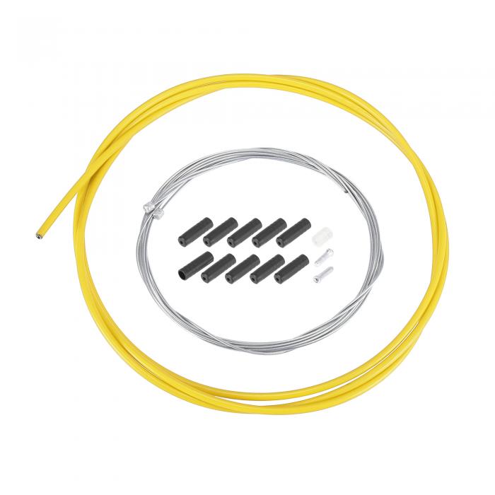 X AUTOHAUX Brake Outer Cable Outer Kit Bicycle Brake Wire Housing Bicycle Parts Resistant Durable 2m Bicycle MTB Mountain Bike Road Bike Yellow