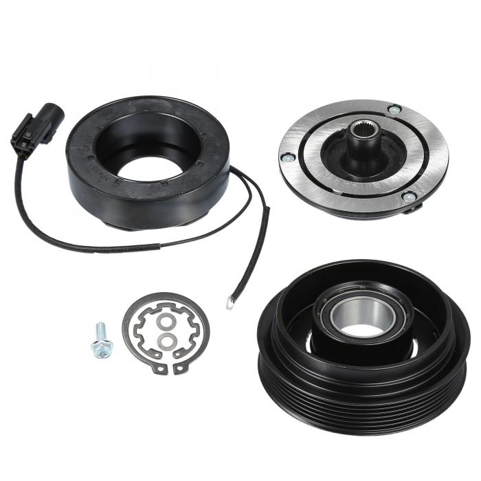 uxcell ACコンプレッサークラッチセット 交換 Kiaに対応 Forteに対応 2010-2013 A/Cクラッチ修理アセンブリ