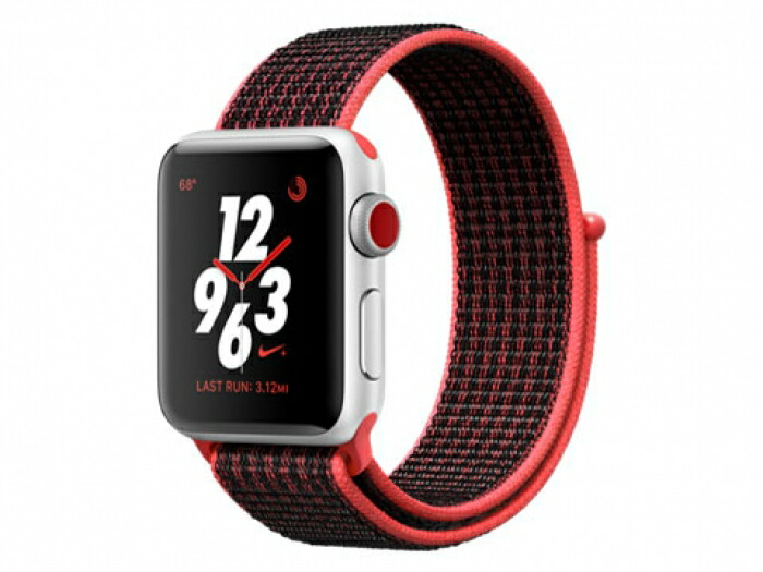 日本に Series3 Watch 中古 Apple Nike スポーツループ ナイキ アルミニウム シルバー Mqm92j A 38mm Gps Cellular Socks Studio Com