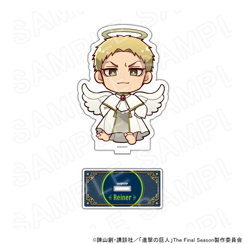 【 06/17 入荷予定】 進撃の巨人 ミニキャラアクリルスタンド 天使と悪魔Ver. ライナー・ブラウン グッズ画像