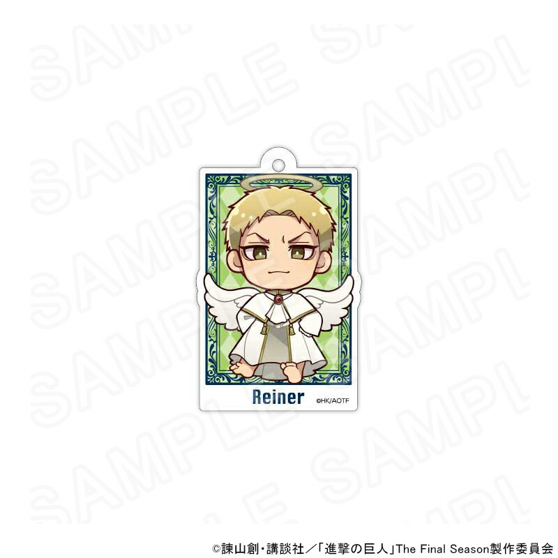 【 06/17 入荷予定】 進撃の巨人 ミニキャラアクリルキーホルダー 天使と悪魔Ver. ライナー・ブラウン グッズ画像