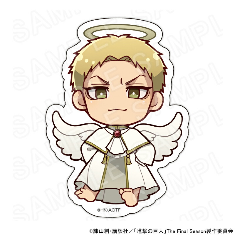【 06/17 入荷予定】 進撃の巨人 ミニキャラステッカー 天使と悪魔Ver. ライナー・ブラウン グッズ画像
