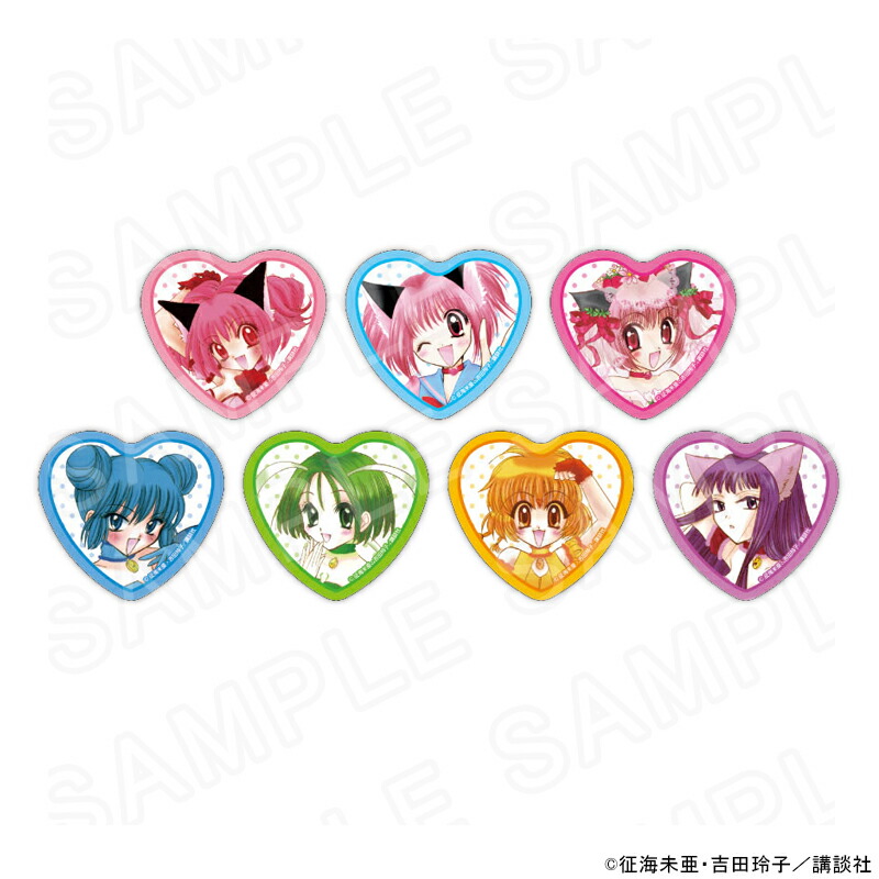 【 07/07 発送予定】 「東京ミュウミュウ」 ハート型缶バッジコンプリートセット グッズ画像