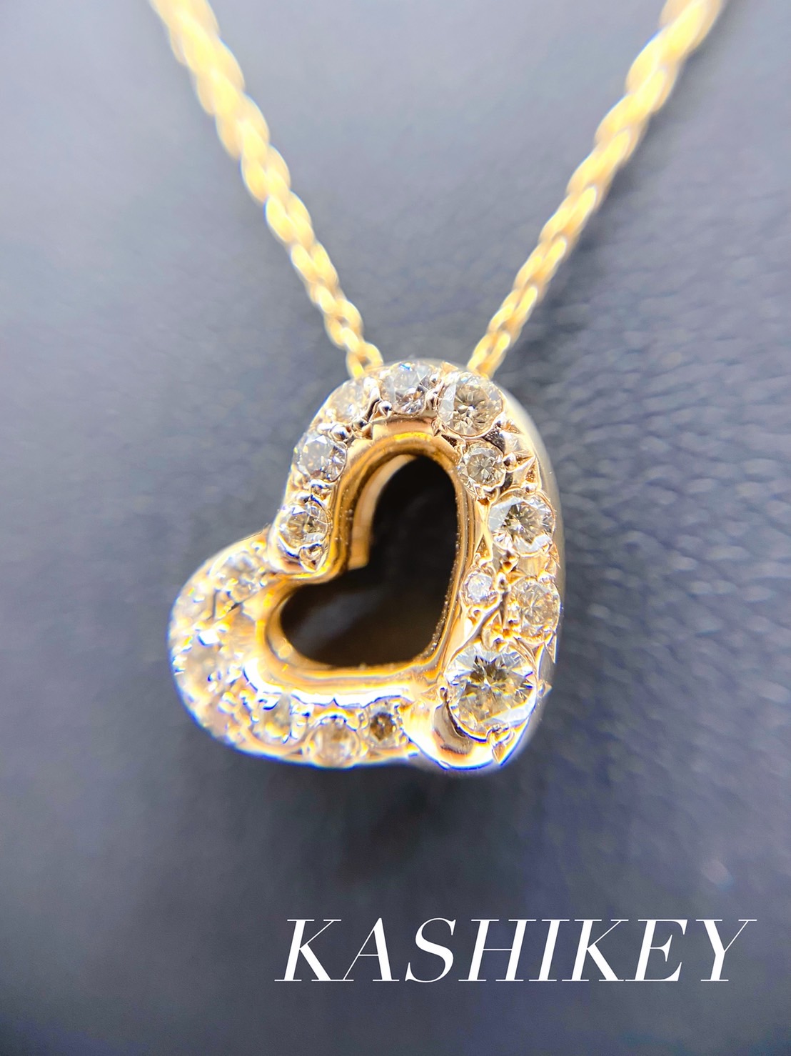 【楽天市場】 KASHIKEY カシケイ 柏圭 Brown Diamond ダイヤモンドネックレス ピンクゴールド Heart：REVOGUE ...