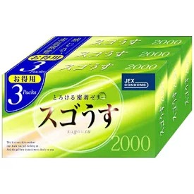 【管理医療機器】スゴうす2000 (12個入×3P)×3個セット 4973210019253【コンドーム】