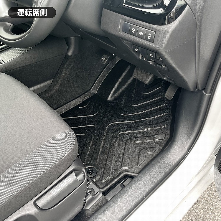 アクア MXPK 10系 助手席 社外 カーマット 運転席 トレイ 汚れ防止 2P 傷防止 カバー 立体構造 立体ゴム レジャー ラバー フロントマット 水洗い 内装 3D 保護 フロアマット ゴム パーツ | freireoliveira.com.br