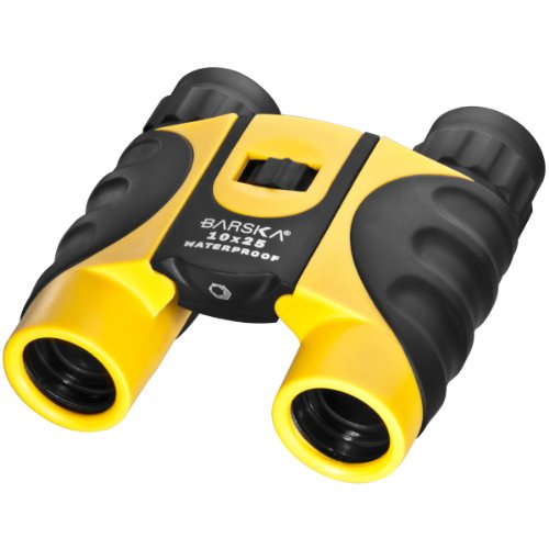 【新品】 BARSKA 10x25 コンパクト 防水 プリズム 双眼鏡 専用ケース付 wwzq1cm