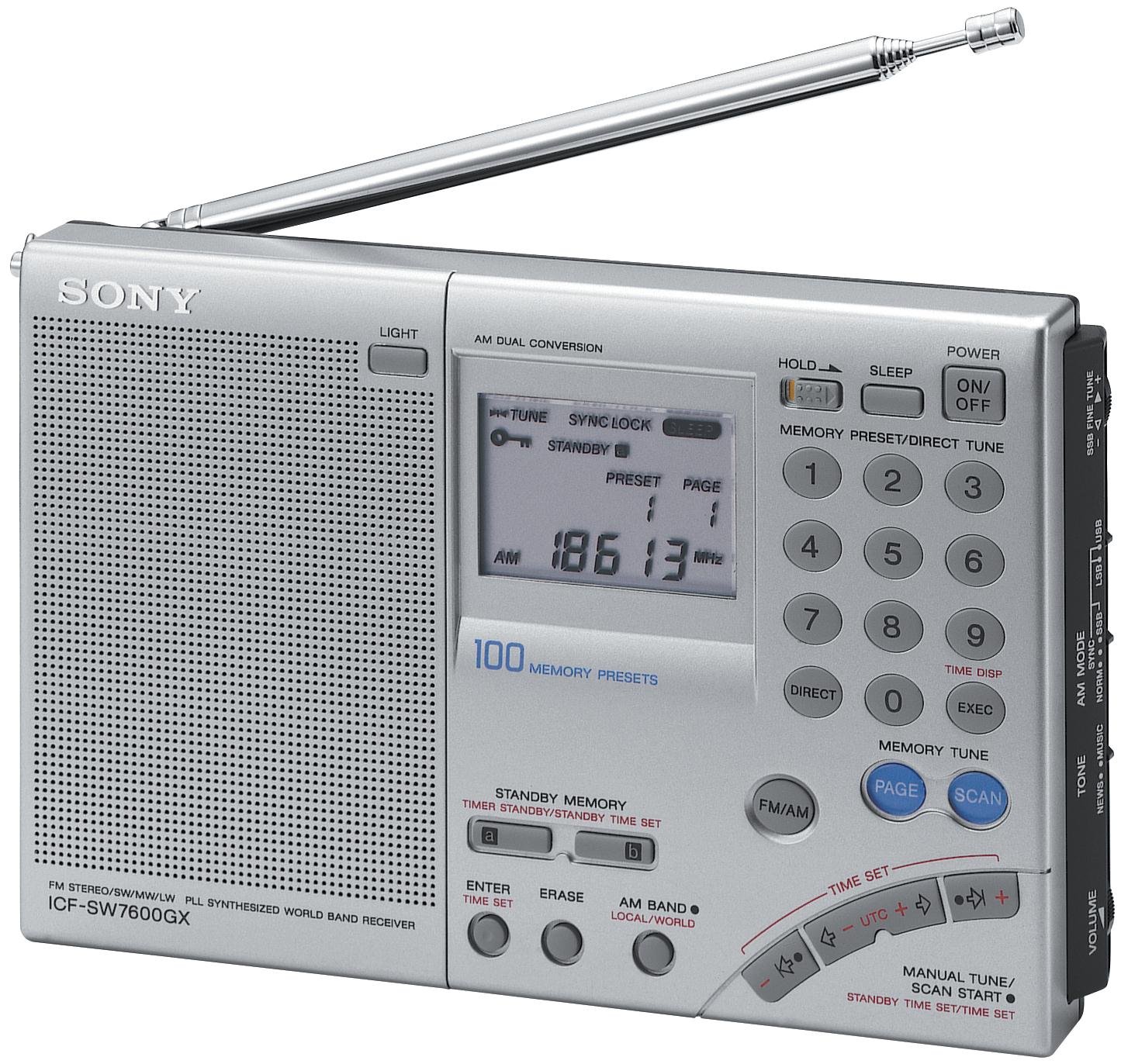 【中古】【人並み外れたに好いたらしい】SONY ICF-SW7600GR FMラジオ受信機