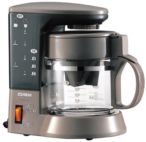 【中古】【非常に良い】ZOJIRUSHI 珈琲通 コーヒーメーカー 【カップ約1から4杯】 ハーブブラウン EC-TB40-TD｜ドリエムコーポレーション
