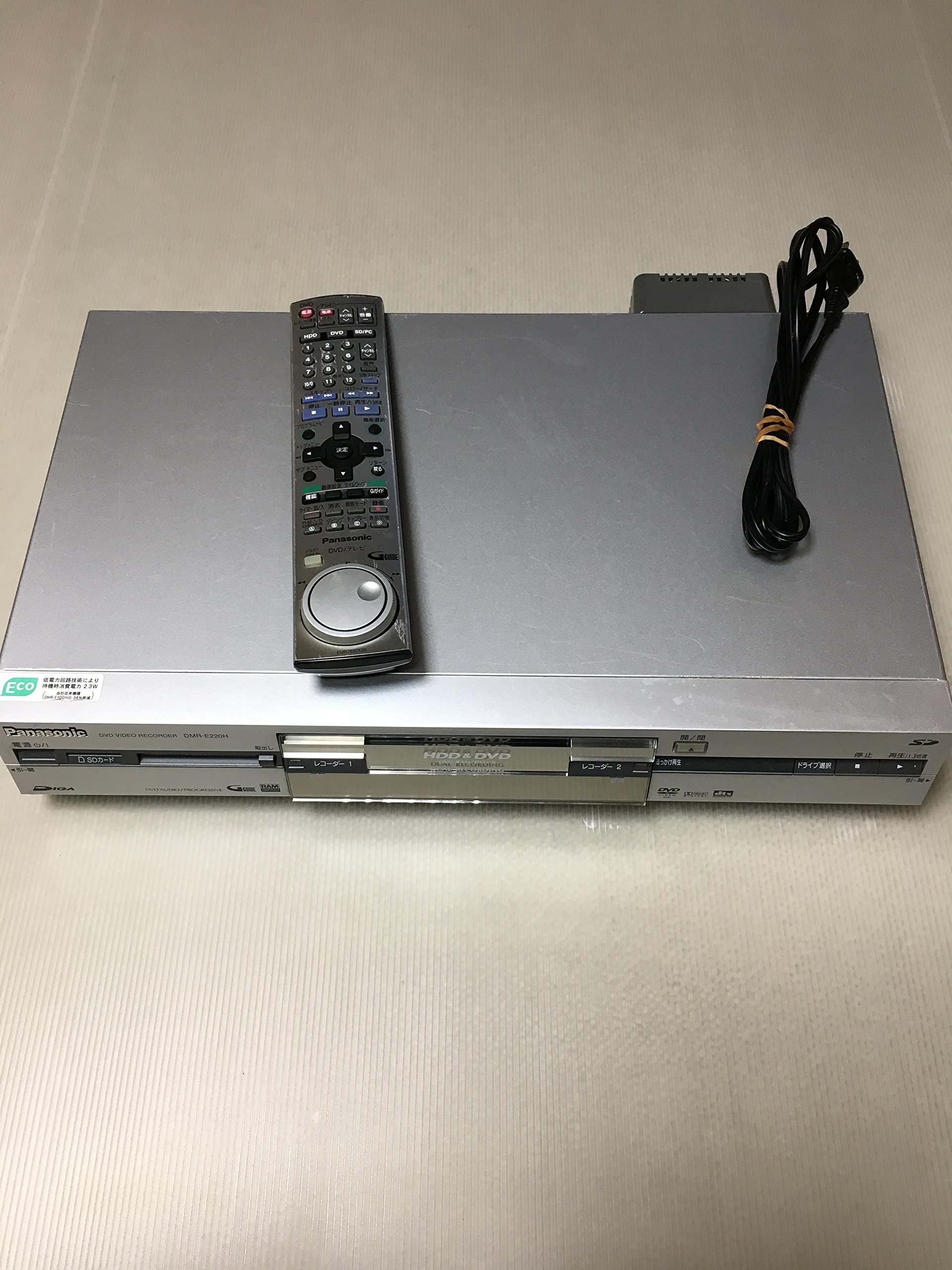 【中古】【非常に良い】パナソニック 160GB DVDレコーダー DIGA DMR-E220H-S