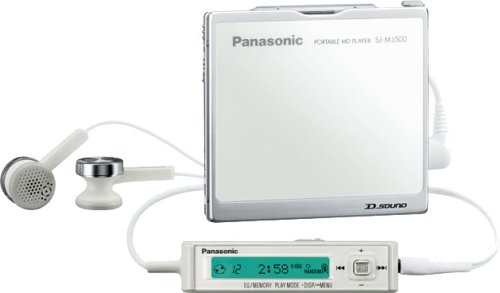 【中古】【人並み外れたに好いたらしい】パナソニック 携帯型MD電気蓄音機 白いこと SJ-MJ500-W