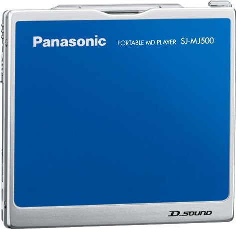 【中古】【人並み外れたに好いたらしい】パナソニック 携帯型MD電気蓄音機 青味 SJ-MJ500-A