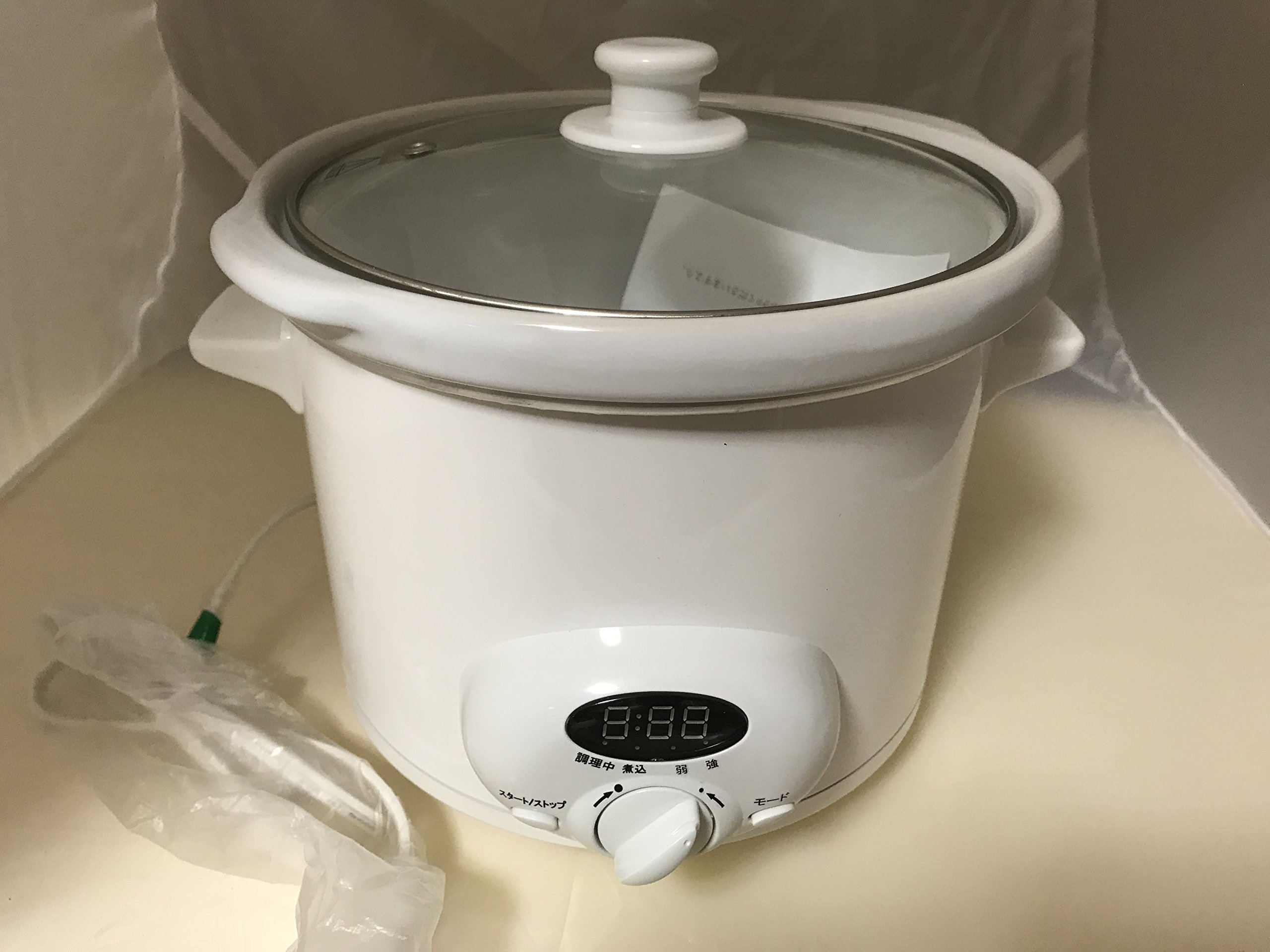 【中古】【非常に良い】スロークッカー・タイマー付煮込み名人 ASCT22 ホワイト ASCT22